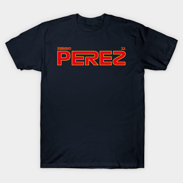 SERGIO PEREZ 2023 T-Shirt by SteamboatJoe